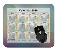 YENDOSTEEN 2026 Calendar Mouse Pad,Green Light Spot Desktop Notebook Mouse Mat for Working and Gaming #205