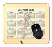 YENDOSTEEN 2026 Calendar Mouse PadStains Light Lines Background Personalized Mouse Pad #191