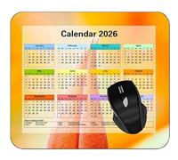 YENDOSTEEN 2026 Mouse pad Calendar,Green Light Spot Gaming Mouse Pad