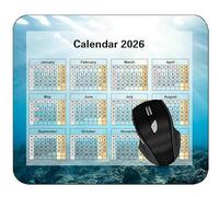 YENDOSTEEN Calendar 2026 UK Year Mouse Pad,Flower Bank Glass VaseAnti Slip Rubber Mousepads Type138