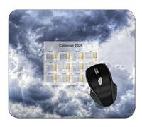 YENDOSTEEN Gaming Mouse Pad 2026 Year Calendar,Surface Stains Light Pale Anti-Slip Rubber Mousepad with Durable Stitched Edges Type216