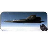 YENDOSTEEN XXL Desk Mat Big Laptop Protector Computer Accessories Mouse Mat,Air Force SR 71 reconnaissance aircraft aircraft Gaming mouse Mat