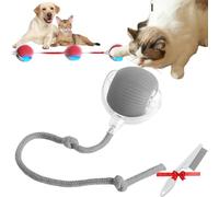 Yenhaly Automatic Dog Walker Toy, The Mellow Dog Automatic Dogs Walker, Interactive Rolling Dogs Ball, Smart Jumping Ball Self Moving Entertainment Toys for Home Alone (Gray)