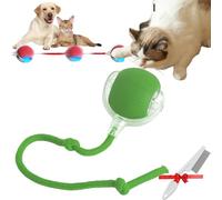 Yenhaly Automatic Dog Walker Toy, The Mellow Dog Automatic Dogs Walker, Interactive Rolling Dogs Ball, Smart Jumping Ball Self Moving Entertainment Toys for Home Alone (Green)