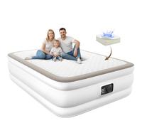 YENING Foam Air Mattress Queen with Built in Pump 18 Inch Tall Queen Size Inflatable Bed Self Inflate Blow up Airbed