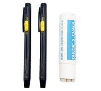 YenMzx Heat Erasable Pen for Fabric, Fabric Pen, Fabric Markers for Sewing and Crafting, Tailors Chalk Pencil with 20 Refills, Dressmakers Chalk for Pattern Design and Fabric Projects
