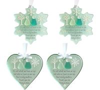 YenMzx Snowflake-Shaped Friendship Decor, 4PCS Snowflake and Heart-Shaped Keepsakes of Everlasting Friendship,Eternal Friendship Snowflake Keepsake,Gifts for Best Friends