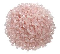 Yennechin 1.1lb Natural Crushed Rose Quartz Crystal Chips Bulk-Healing Crystals Chips Bulk Tumbled Stone, Crushed Crystal Gemstones for Crafts, Beautiful Package for Gift