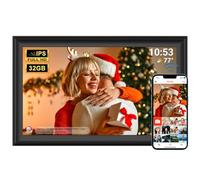 YENOCK 15.6 Inch Digital WiFi Photo Frame Large 32GB Photo Frame FHD Touch Screen IPS Touch Screen Wall Mounted Photo/Video Sharing Living Room Elderly Parents