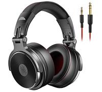 Yenona Adapter-free DJ Headphones for Studio Monitoring and Mixing,Sound Isolation, 90° Rotatable Housing with Top Protein Leather Earcups, 50mm Driver Unit Over Ear DJ Headsets with Mic