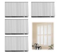 YENOVO 160 Pcs Louver Staples, Plantation Shutter Repair Fasteners Hardware Kit, Durable Zinc Plated Metal Indoor Window Blind Tilt Rod Staples for Blind Repair (0.6"*0.2")