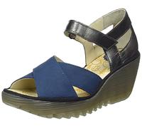 Fly London Women's YENT365FLY Sandal, Blue/Graphite, 9 UK