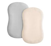 YENVWG 2Pcs Comfortable Baby Cot Sheet Babynest Lounger Sleeve Newborns Bassinet Case Breathable Travel Bedsheet