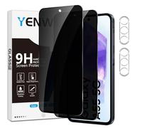 Yenwen Privacy Screen Protector for Samsung Galaxy A55 5G, 2 Pack Anti-Spy Tempered Glass with 2 Pack Camera Protection, 9H Hardness Protective Film HD