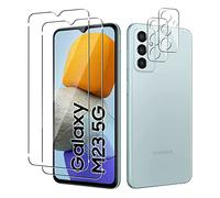 Yenwen Screen Protector Compatible with Samsung Galaxy M23 5G Pack of 2 Screen Protectors with 2 Camera Protection 9H Hardness Tempered Glass AntiScratch Protective Glass AntiBubbleFree Glass Film