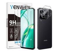 Yenwen Screen Protector for Honor 200 Smart, 2 Pack of Tempered Glass with 2 Camera Protection, 9H Hardness Protective Glass Mobile Phone Film HD Clear