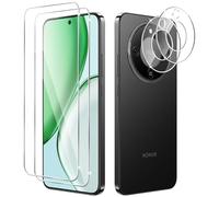 Yenwen Screen Protector for Honor Magic 8 Lite 5G for Tempered Glass, Pack of 2 Screen Protectors with 2 Camera Protection for Honor Magic8 Lite, 9H Hardness Protective Glass Mobile Phone Film HD