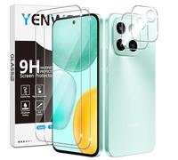 Yenwen Screen Protector for Honor X6C 5G, 2 Pack of Tempered Glass with 2 Camera Protection for Honor X6 C, 9H Hardness Protective Glass Mobile Phone Film HD Clear