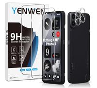Yenwen Screen Protector for Nothing CMF Phone 1, 2 Pack of Tempered Glass with 2 Camera Protection, 9H Hardness Protective Glass Mobile Phone Film HD Clear