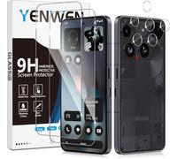 Yenwen Screen Protector for Nothing Phone 3, 2 Pack Tempered Glass with 2 Camera Protection, 9H Hardness Protective Glass Film HD Clear