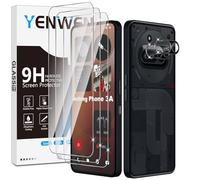 Yenwen Screen Protector for Nothing Phone 3a for Tempered Glass, Pack of 3 Screen Protectors with 2 Camera Protection, 9H Hardness Protective Glass Screen Mobile Phone Film HD Clear Tempered Glass