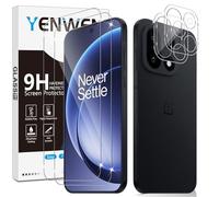 Yenwen Screen Protector for Oneplus 15 5G, 2 Pack of Tempered Glass with 2 Camera Protection, 9H Hardness Protective Glass Mobile Phone Film HD Clear