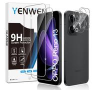 Yenwen Screen Protector for OPPO Reno 13 5G, 2 Pack of Tempered Glass with 2 Camera Protection, 9H Hardness Protective Glass Phone Film HD Clear