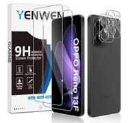 Yenwen Screen Protector for OPPO Reno 13 FS/Reno 13F (5G/4G), 2 Pack of Tempered Glass with 2 Camera Protection for Reno13 FS/Reno 13 F, 9H Hardness Protective Glass Mobile Phone Film HD Clear