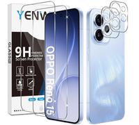 Yenwen Screen Protector for OPPO Reno 15, 2 Pack of Tempered Glass with 2 Camera Protection for OPPO Reno15, 9H Hardness Protective Glass Phone Film HD Clear