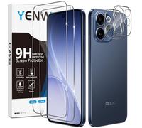 Yenwen Screen Protector for OPPO Reno 15 FS / 15F 5G, 2 Pack of Tempered Glass with 2 Camera Protection for Reno 15 FS / Reno15 F, 9H Hardness Protective Glass Phone Film HD Clear