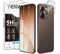 Yenwen Screen Protector for OPPO Reno 15 Pro, 2 Pack of Tempered Glass with 2 Camera Protection, 9H Hardness Protective Glass Phone Film HD Clear