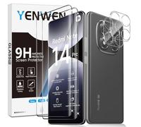 Yenwen Screen Protector for Xiaomi Redmi Note 14 Pro 5G / POCO X7 5G, 2 Pack of Tempered Glass with 2 Camera Protection, 9H Hardness Protective Glass Mobile Phone Film HD Clear