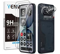 Yenwen Tempered Glass for Nothing Phone 4a, 2 Pieces Glass Screen Protector + 2 Pieces Camera Film, Bubble Free, 0.33 mm Ultra Clear