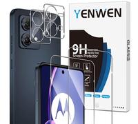 Yenwen Tempered Glass Screen Protector for Motorola Moto G84 5G, Pack of 2 with 2 Camera Protection Glass, 9H Hardness, Anti-Scratch, Clear, Glossy, Water Resistant