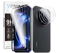 Yenwen Tempered Glass Screen Protector for Xiaomi 17 Ultra 5G, Pack of 3 Screen Protectors with 3 Mi Camera Protection, 9H Hardness Protective Glass Mobile Phone Film, HD Clear Tempered Glass