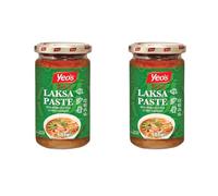 Yeo’s Singapore Laksa Paste 185g (Pack of 2) - Authentic Curry Laksa Cooking Sauce | Asian Noodle Soup Base HALAL
