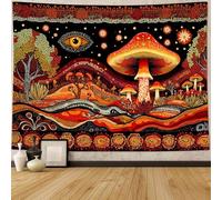 Yeoiat Tapestry Mystical Mushroom Tapestries Fantasy Tapestries Bohemian Forest Wall Tapestry Bedroom Dormitory Living Room Decoration 90"x70"