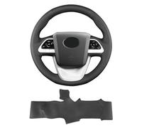 Yeolpise Hand-Stitch Steering Wheel Cover,Fit for Toyota Prius 2016 2019/Prius Prime 2017/Prius Plug-in Hybrid 2017/Mirai 2016,Non-Slip Breathable Microfiber Leather Steering Wheel Cover on Wrap