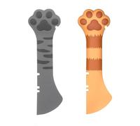 Yeomju Pack of 2 Pet Food Spoons, Silicone Cat Food Spoon and Mini Spatula for Pets, Can Opener with Cute Paw Shape for Dog Food and Cat Food