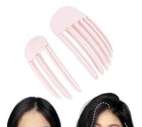 Yeomju Pack of 2 Volume Hair Clips, Volume Clip for Hairline, Hair Roots Lifting Clips for Fluffy Bangs and High Crown Hairstyle (Pink)