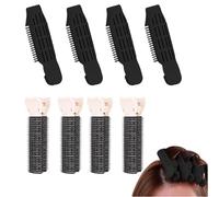 Yeomju Pack of 8 Volume Hair Clips, Root Clips for Hair Volume, Fluffy Hair Volumiser Clips, Curling Clips (Black)