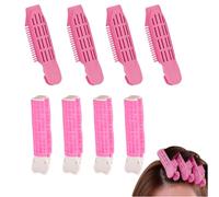 Yeomju Pack of 8 Volume Hair Clips, Root Volume Clips, Hair Curlers, Air Curler, Root Clips for Hair Volume, Fluffy Hair Volumiser Clips, Curl Clips (Rose Red)