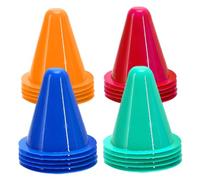 Yeory 20PCS Small Cones 3.1x3.4 Inch Stackable Colored Cones for Skating/Basketball/Football Sports Training, Random Color, Training