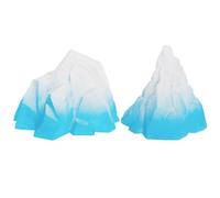 Yeory 2Pcs Fish Tank Decorations, Snow Mountain Aquarium Decor, Lifelike Natural Iceberg Model Fish Tank Accessories for Household Office Aquarium Landscapes, Aquarium Decorations