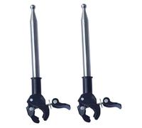 Yeory 2PCS Telescoping Flag Pole, 3.94 Ft Stainless Steel Pole with Holder, Portable for Bicycle, Motorcycle, Car