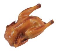 Yeory Artificial Roast Chicken, Chicken Christmas Ornament, Fake Roast Chicken, Meat Chicken Model, Chicken Sculpture Figurine