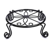 Yeory Black Plant Stand for Flower Pot Metal Potted Plant Stand Heavy Duty Potted Holder Indoor Outdoor Metal Rustproof Iron Garden Container Round Supports Rack, plant pot stand