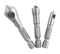 Yeory Countersink Drill Bit Set, Counter Sink Bit for Metal 3PCS, Countersink Drill Bit Set for Wood, Wood Drill Bits Set 1.97inch, 2.36inch & 1.77 Inch