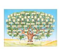 Yeory Family Tree Charts To Fill In, 16x24 In Blank Ancestry Chart, Fillable Genealogy Chart, Fillable Ancestry Family Tree Chart, Family Tree Wall Decor (Frame Not Included), Genealogy Charts