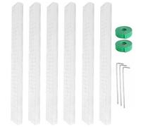 Yeory for Plants 6Pcs 24x4in Moss Stick Water Retention Plant Support D-shaped Corrosion Resistance Connectable Moss Poles Moss Poles for Climbing Plants